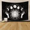 Wicca Sun Moon Tapestry Tapestry MoonChildWorld Moon phases 150x100cm No Lights