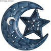 Wicca Moon Star Ceramic Dinner Plate Plate MoonChildWorld