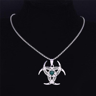 Irish Knot Moon Natural Stone Necklace Necklace MoonChildWorld