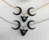 Moon Occult cat wicca gothic necklace Necklace MoonChildWorld 