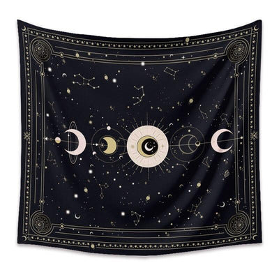 Star Moon Tapestry Wall Hanging Tapestry MoonChildWorld 130x150CM