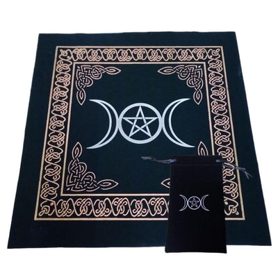 Wicca Tarot Pagan Altar Cloth Tablecloth with Bag Tablecloth MoonChildWorld A