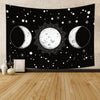 Wicca Sun Moon Tapestry Tapestry MoonChildWorld Triple moon 150x100cm No Lights