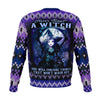 NEVER TEMPT A WITCH CHRISTMAS SWEATER Athletic Sweatshirt - AOP Subliminator