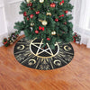 Pentacle Wicca Christmas Tree Skirt Christmas Tree Skirt e-joyer 