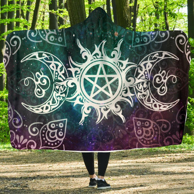 Wicca triple goddess Hooded Blanket Hooded Blanket MoonChildWorld