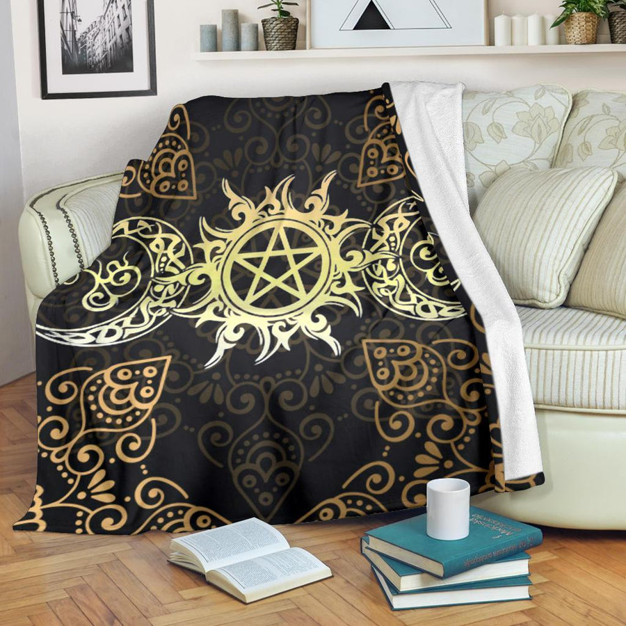 Wicca triple goddess Premium Blanket Premium Blanket MoonChildWorld 