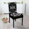 Wicca Dining Chair Slip Cover Chair Slip Cover MoonChildWorld Slip Cover - Black Dining Chair 