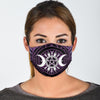 Wicca witch Face Masks Face mask MoonChildWorld Face Mask - Triple moon purple Adult Mask + 2 FREE Filters (Age 13+)