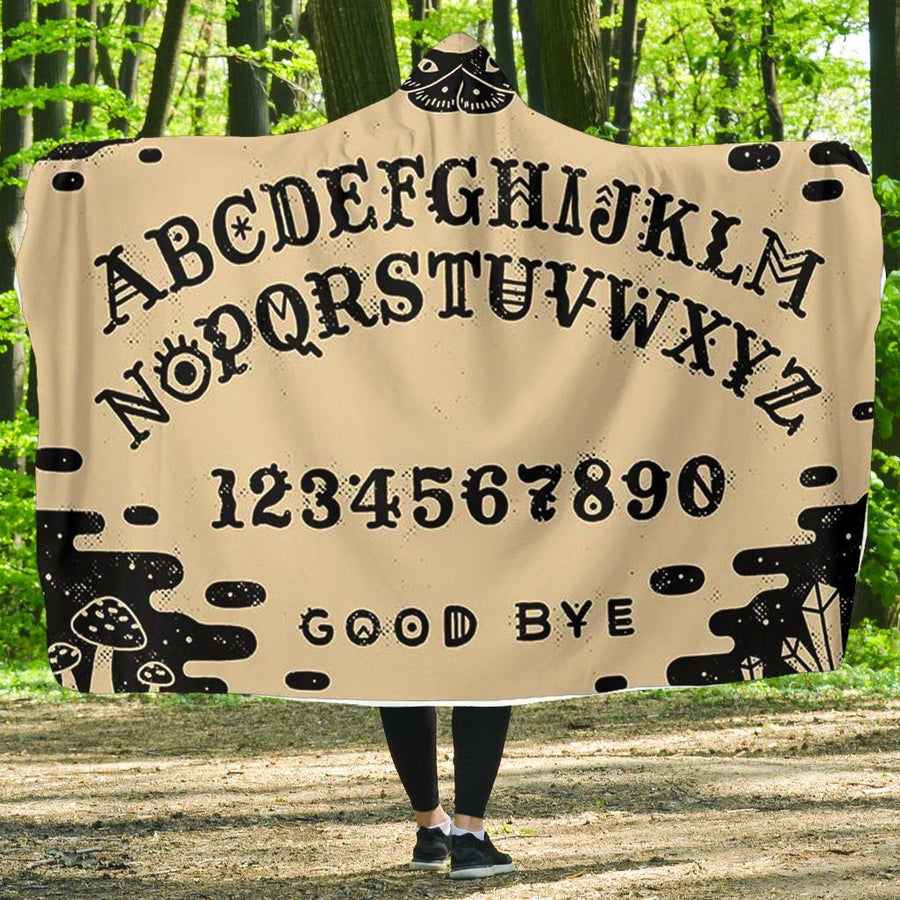 Ouija board witch Hooded Blanket