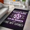 Wicca Earth Water Air Fire Area Rug Area Rug MoonChildWorld 