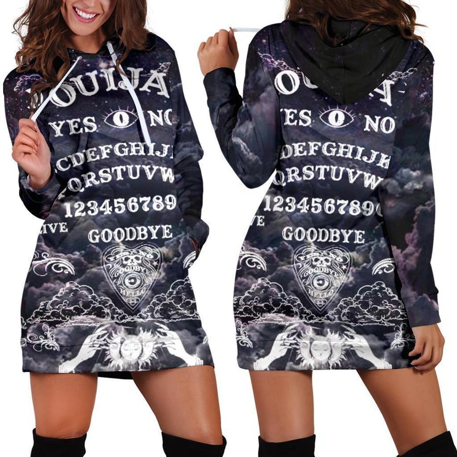 Ouija Witch Hoodie Dress Hoodie Dress MoonChildWorld 