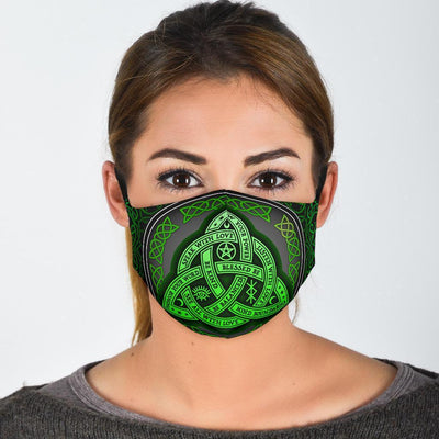 Wicca witch Face Masks Face mask MoonChildWorld Face Mask - Triquetra Adult Mask + 2 FREE Filters (Age 13+)