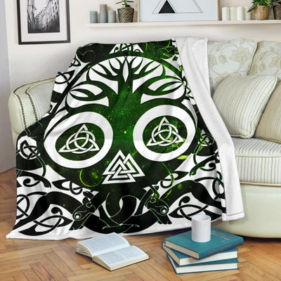 Celtic Pagan Tree of life Wicca Premium Blanket Premium Blanket MoonChildWorld