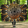 Celtic pentagram wicca Hooded Blanket Hooded Blanket MoonChildWorld