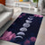 Moon phases wicca area rug