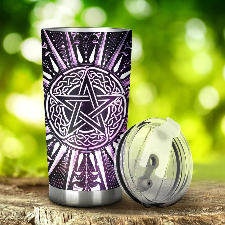 Celtic pentagram wicca tumbler Tumblers MoonChildWorld 