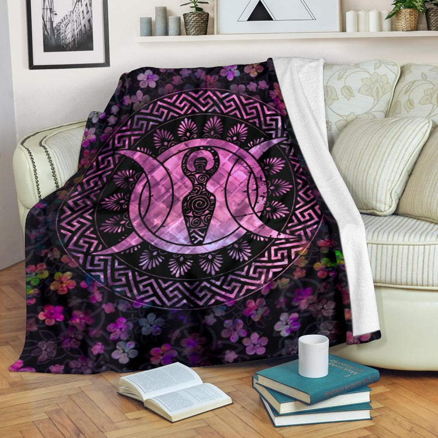 Triple goddess wicca Premium Blanket Premium Blanket MoonChildWorld 