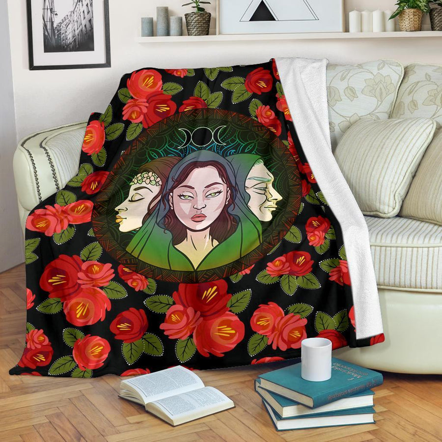 Goddess wicca Premium Blanket Premium Blanket MoonChildWorld 