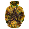 Sunflower Pentagram wicca hoodie Hoodie MoonChildWorld 