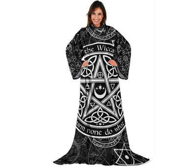 Wicca pentacle witchcraft Sleeve Blanket Sleeve Blanket MoonChildWorld