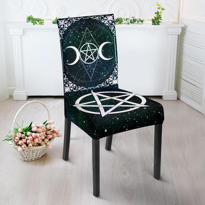Wicca Dining Chair Slip Cover Chair Slip Cover MoonChildWorld Slip Cover - Green Dining Chair