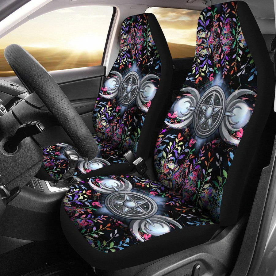 Triple moon wicca Car Seat Covers Car Seat Covers MoonChildWorld 