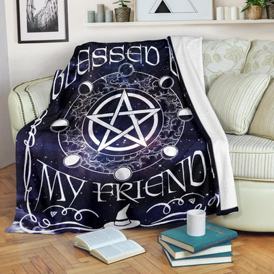 Blessed be wicca Premium Blanket Premium Blanket MoonChildWorld