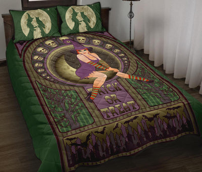 Witch Halloween Quilt Bed Set Quilt Bed Set MoonChildWorld
