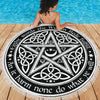 Wicca pentacle magic Beach Blanket Beach blanket MoonChildWorld 