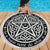 Wicca pentacle magic Beach Blanket