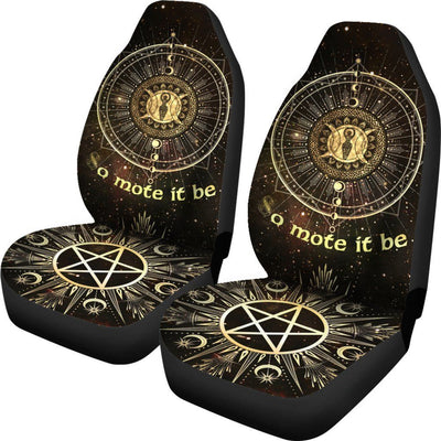 So mote it be wicca Car Seat Covers Car Seat Covers MoonChildWorld