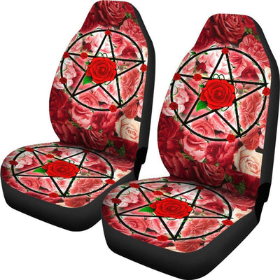 Wicca pentacle Car Seat Covers Car Seat Covers MoonChildWorld