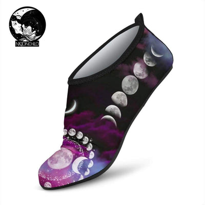 Moon phases wicca Aqua Shoes Shoes MoonChildWorld