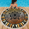 Celtic pentagram wicca Beach Blanket Beach blanket MoonChildWorld 