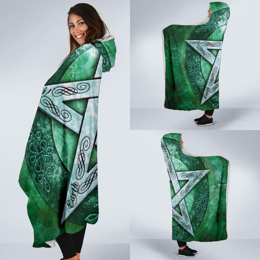 Pentagram Hooded Blanket Hooded Blanket MoonChildWorld 