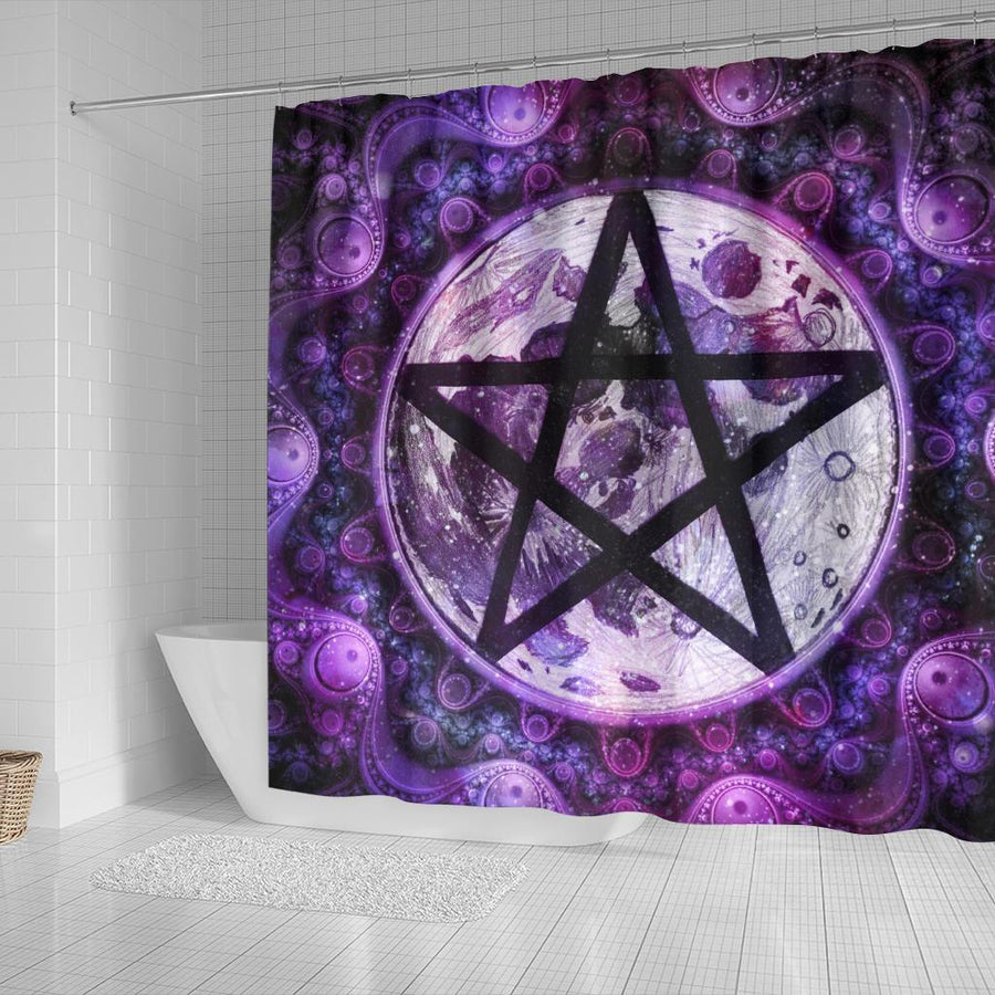 Wicca Shower Curtain Shower Curtain MoonChildWorld 