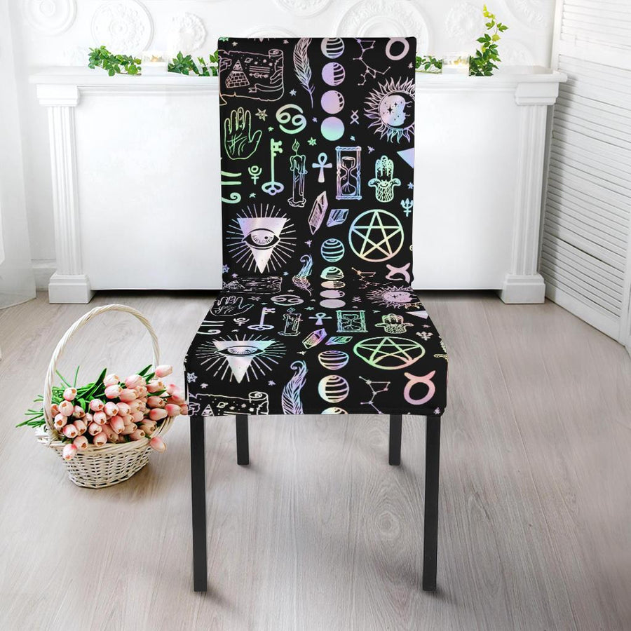Magic things wicca Dining Chair Slip Cover