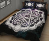 Celtic pentagram moon wicca Quilt Bed Set Bedding Set MoonChildWorld 