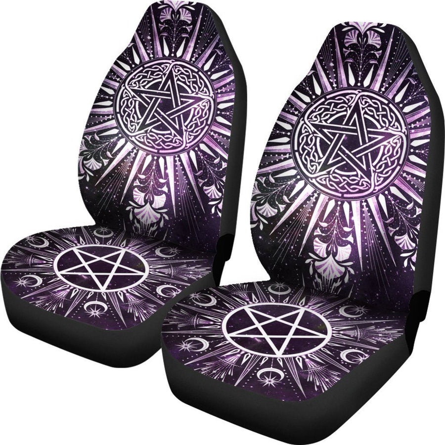 Celtic pentagram wicca Car Seat Covers