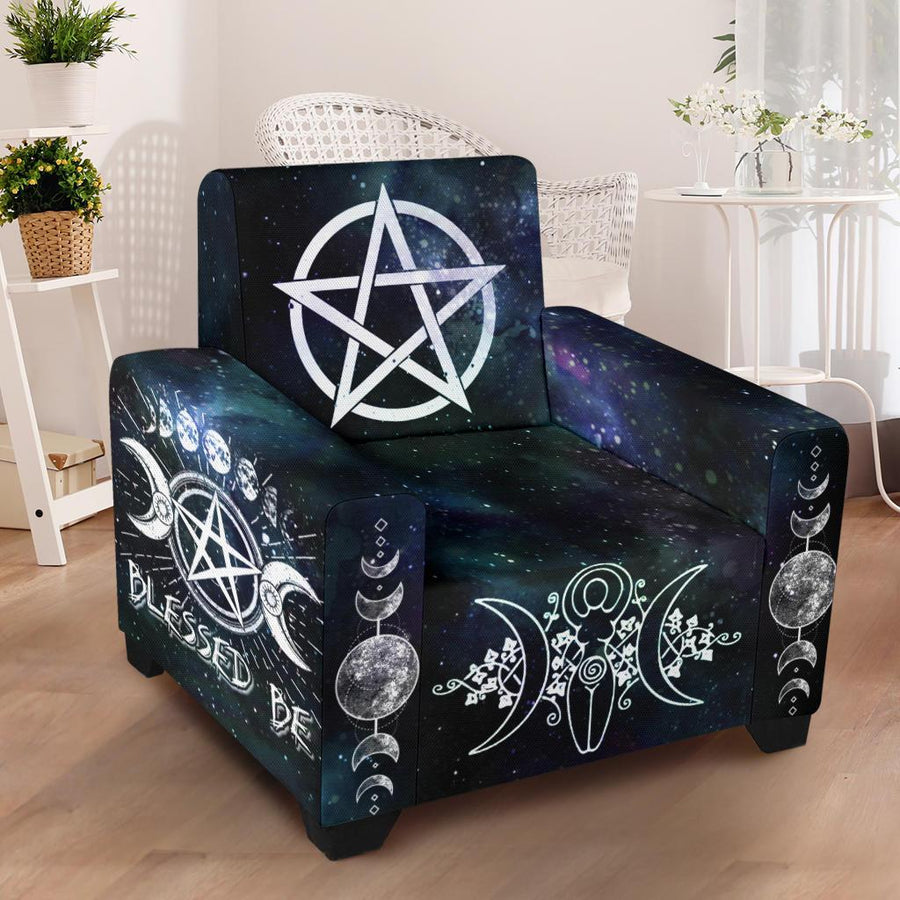 Wicca Chair Slip Cover Chair Slip Cover MoonChildWorld 