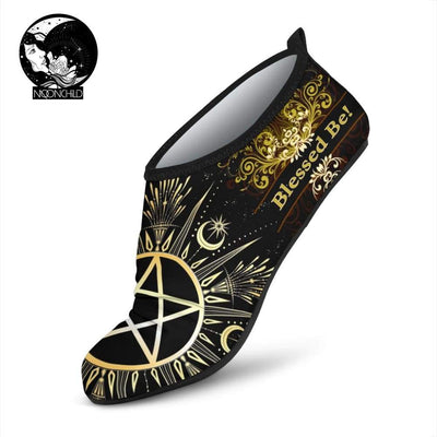 Pentacle wicca Aqua Shoes Shoes MoonChildWorld