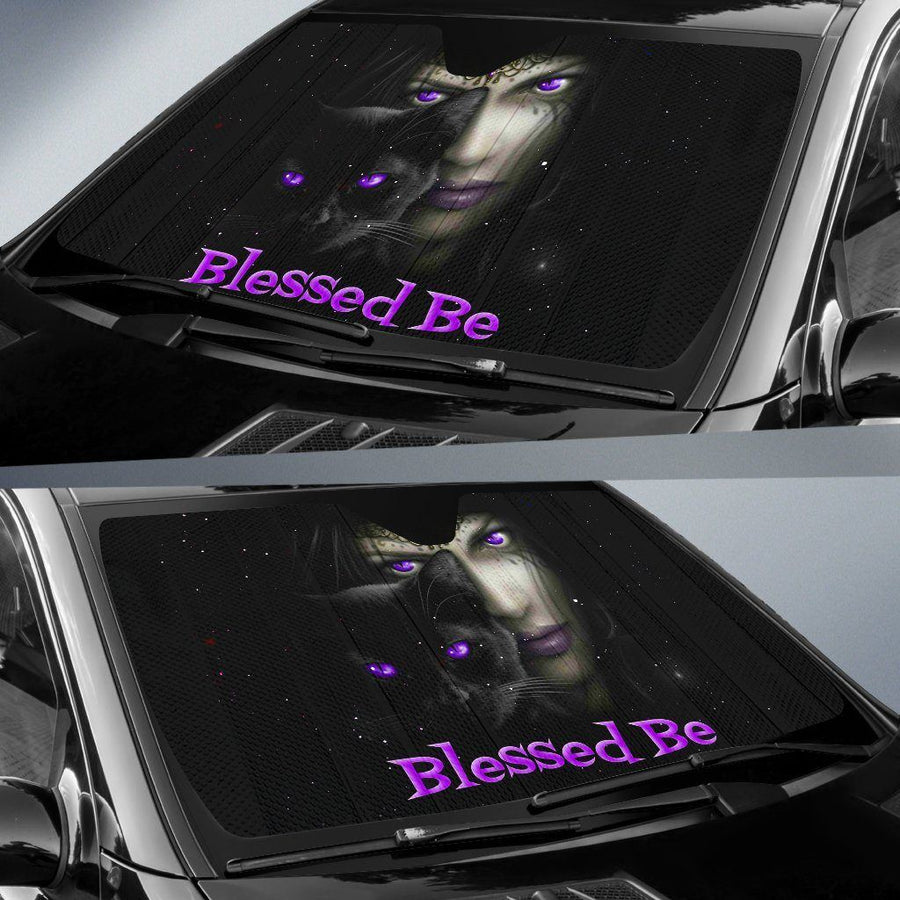 Blessed Be Wicca Auto Sun Shades Auto Sun Shades MoonChildWorld 
