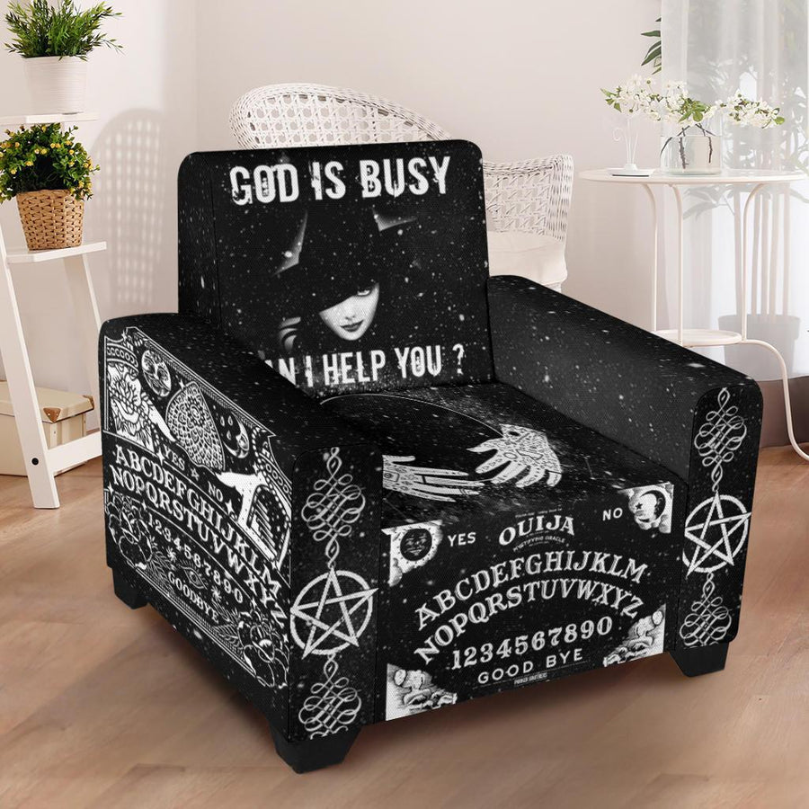 Ouija Witch Chair Slip Cover Chair Slip Cover MoonChildWorld 