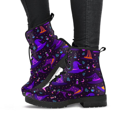 Witch hat Leather Boots Shoes MoonChildWorld