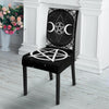 Wicca Dining Chair Slip Cover Chair Slip Cover MoonChildWorld