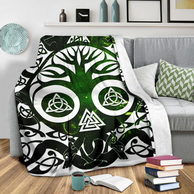 Celtic Pagan Tree of life Wicca Premium Blanket Premium Blanket MoonChildWorld