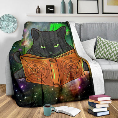 Wicca cat Premium Blanket Premium Blanket MoonChildWorld