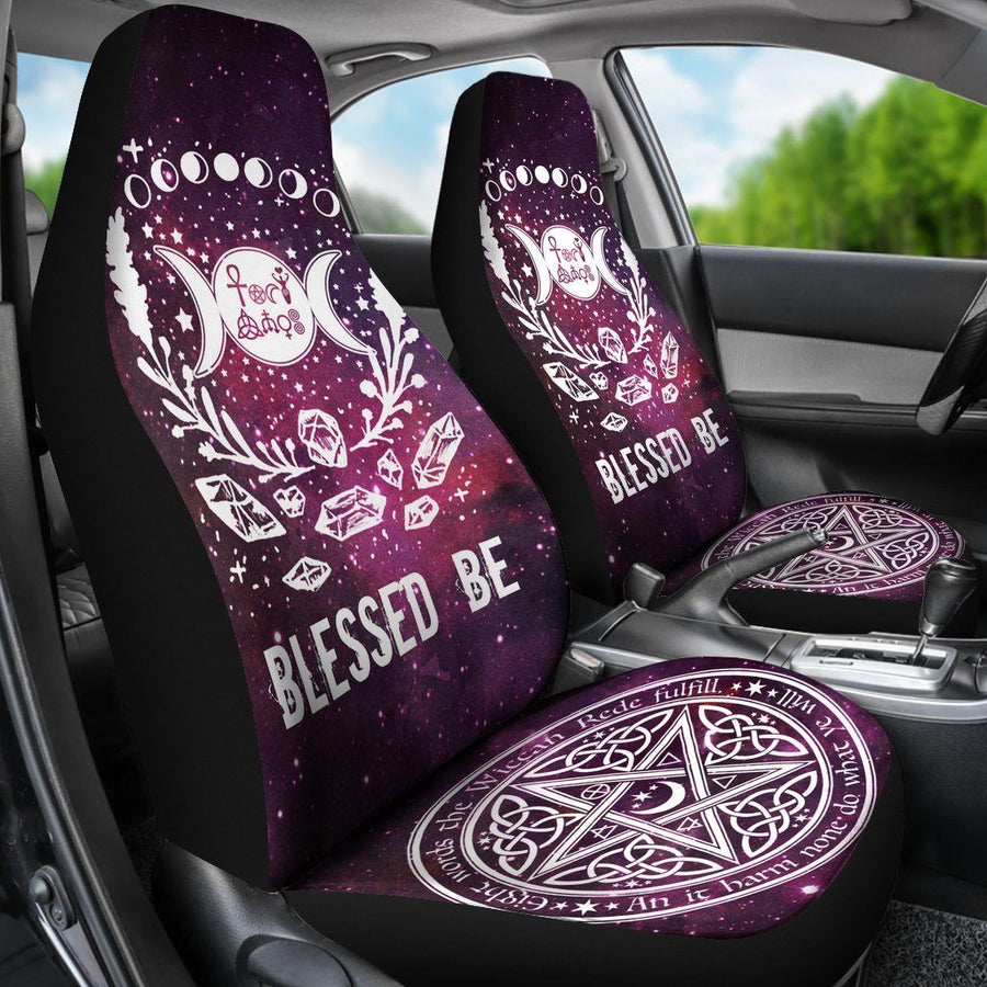 Wicca blessed be Car Seat Covers Car Seat Covers MoonChildWorld 
