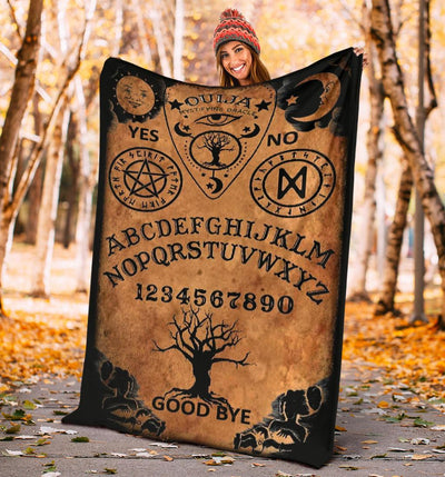 Ouija board witch Premium Blanket Premium Blanket MoonChildWorld